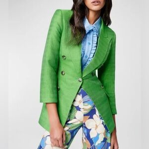 Smythe Vibrant Green Double-Breasted Blazer